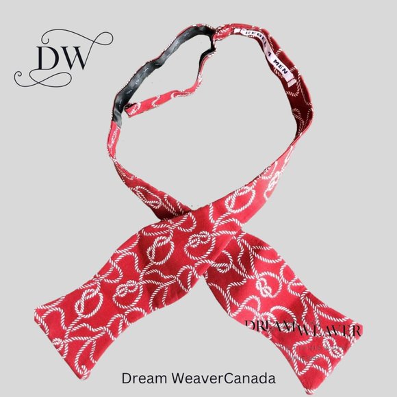 Ropes Nautical Bow Tie | Red - Picture 4 of 4